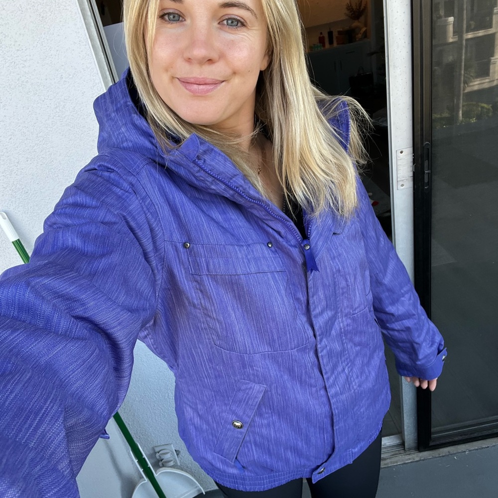 Burton Cool Flavors - Dry Ride Ski Winter Jacket Womans Size XL Purple/Blue